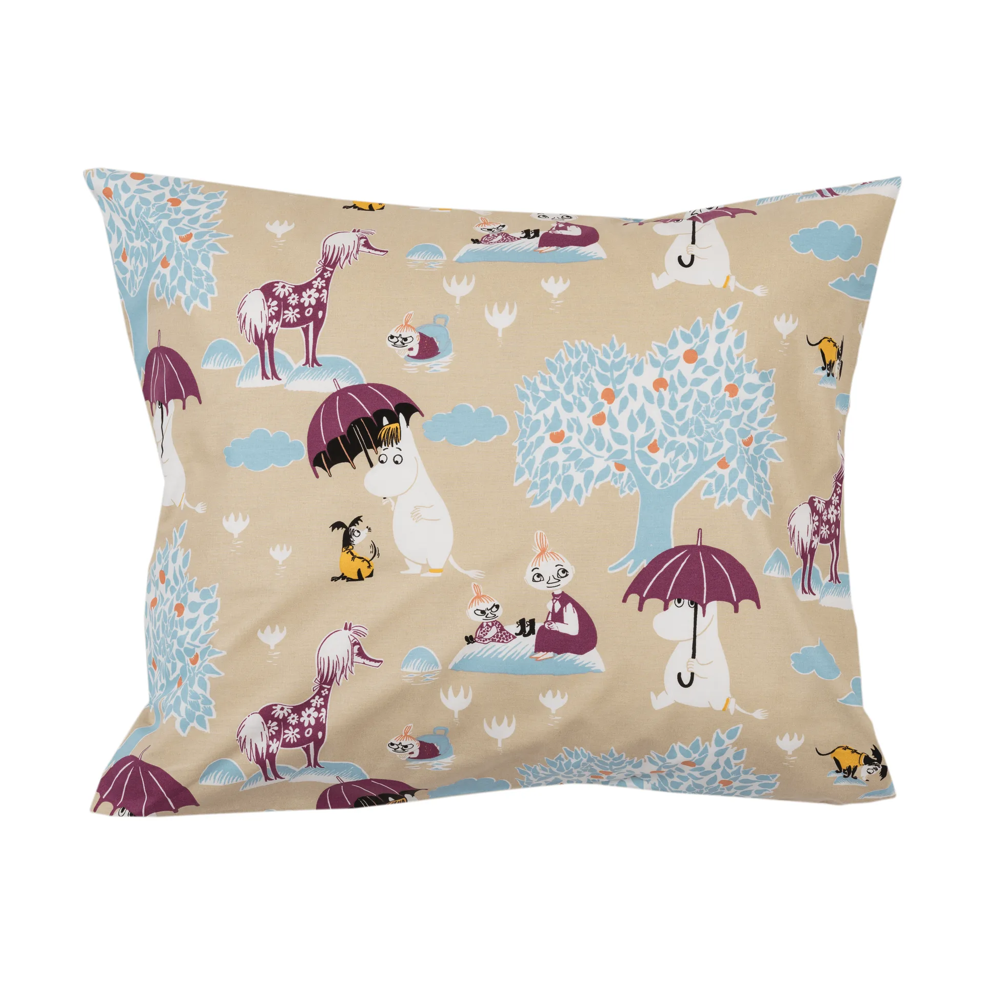 Moomin pillowcase, Under paraplyet GOTS, 50x60 cm Moomin Arabia