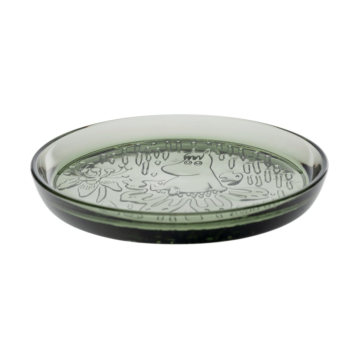 Moomin Arabia Moomin plate o15,5 cm Pine green | Scandinavian Design | Small plates & side plates | Green