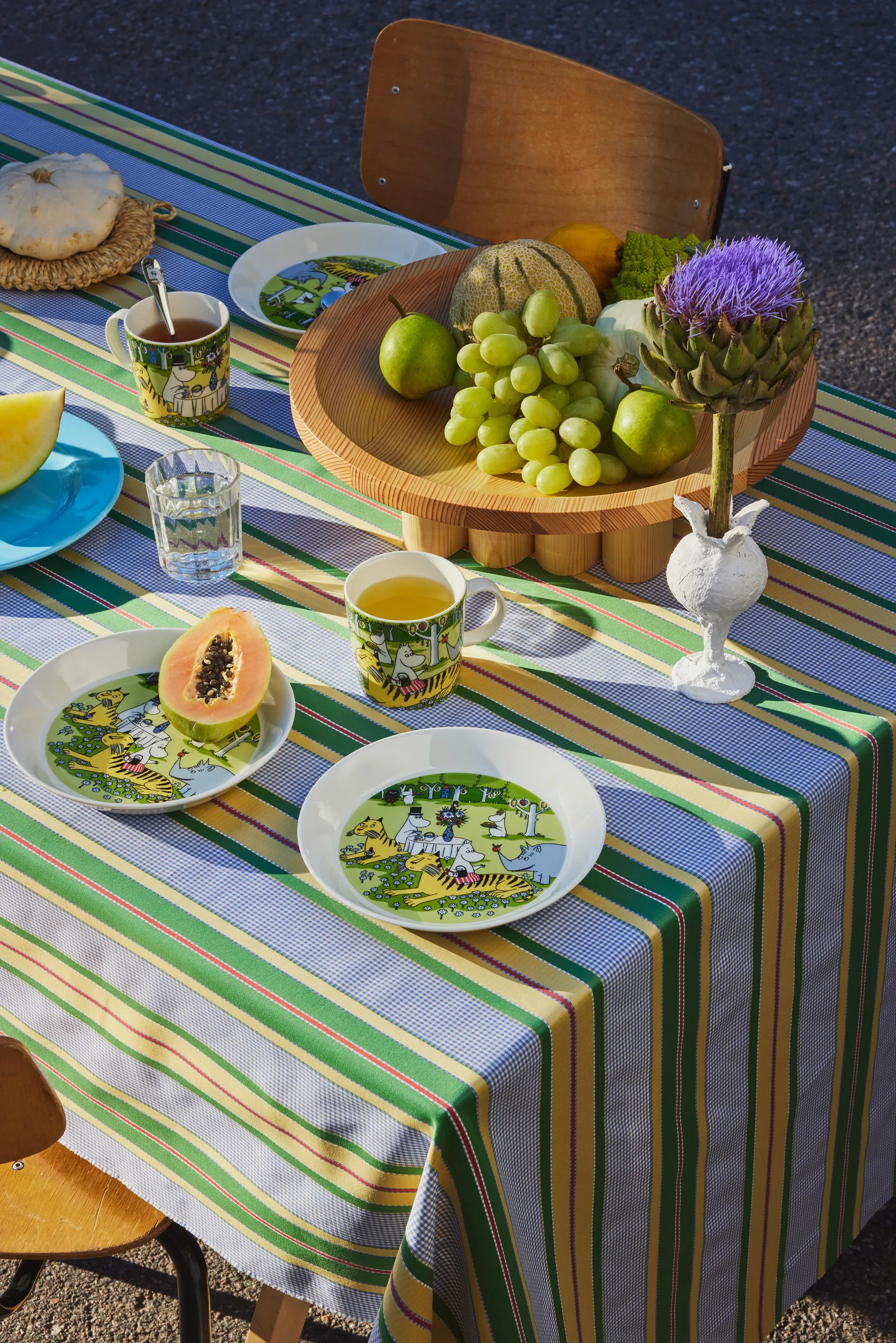 Moomin plate 2023 Garden party, Ø19 cm arabia moomin,moomin arabia
