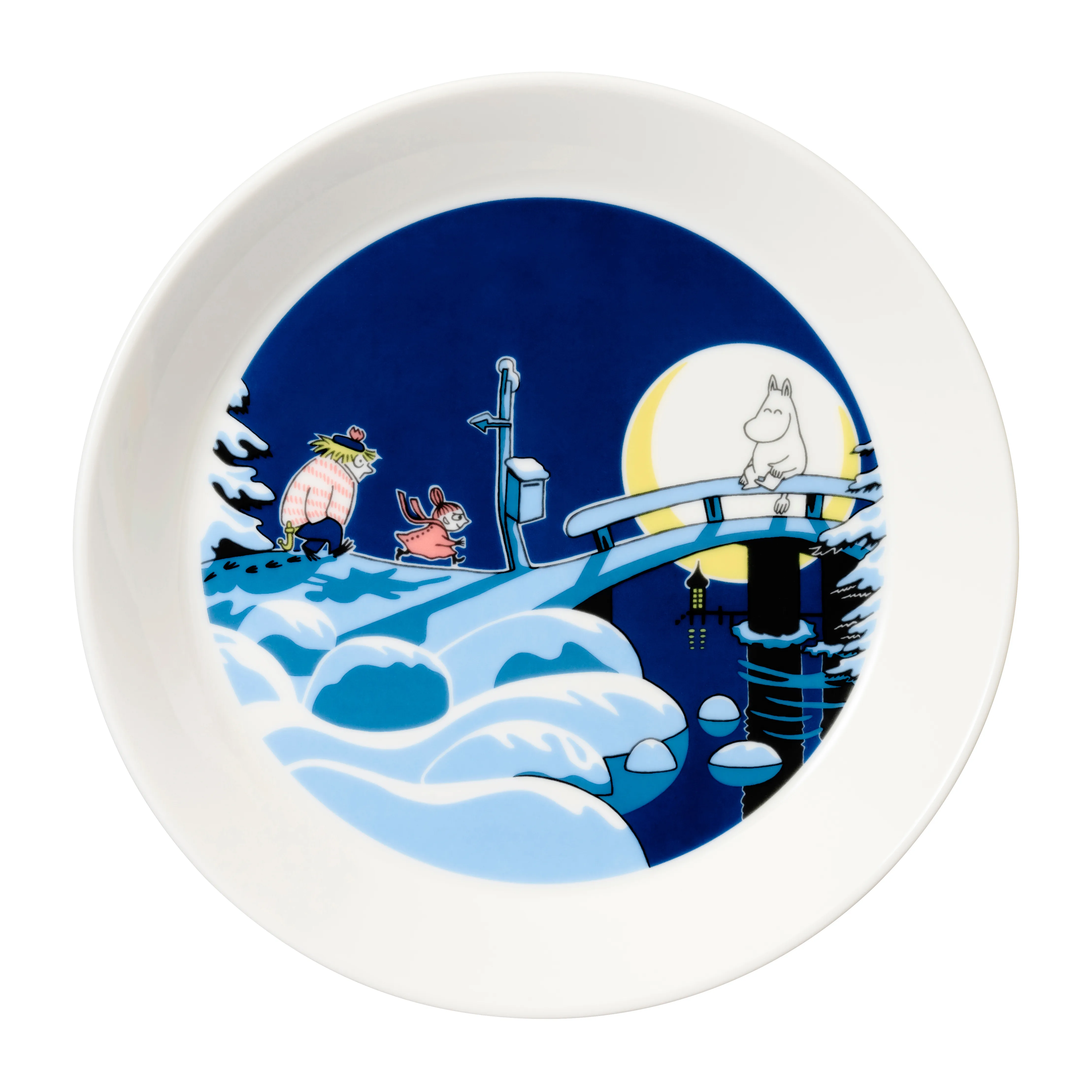 Moomin plate set Office & Winternight from Moomin Arabia 