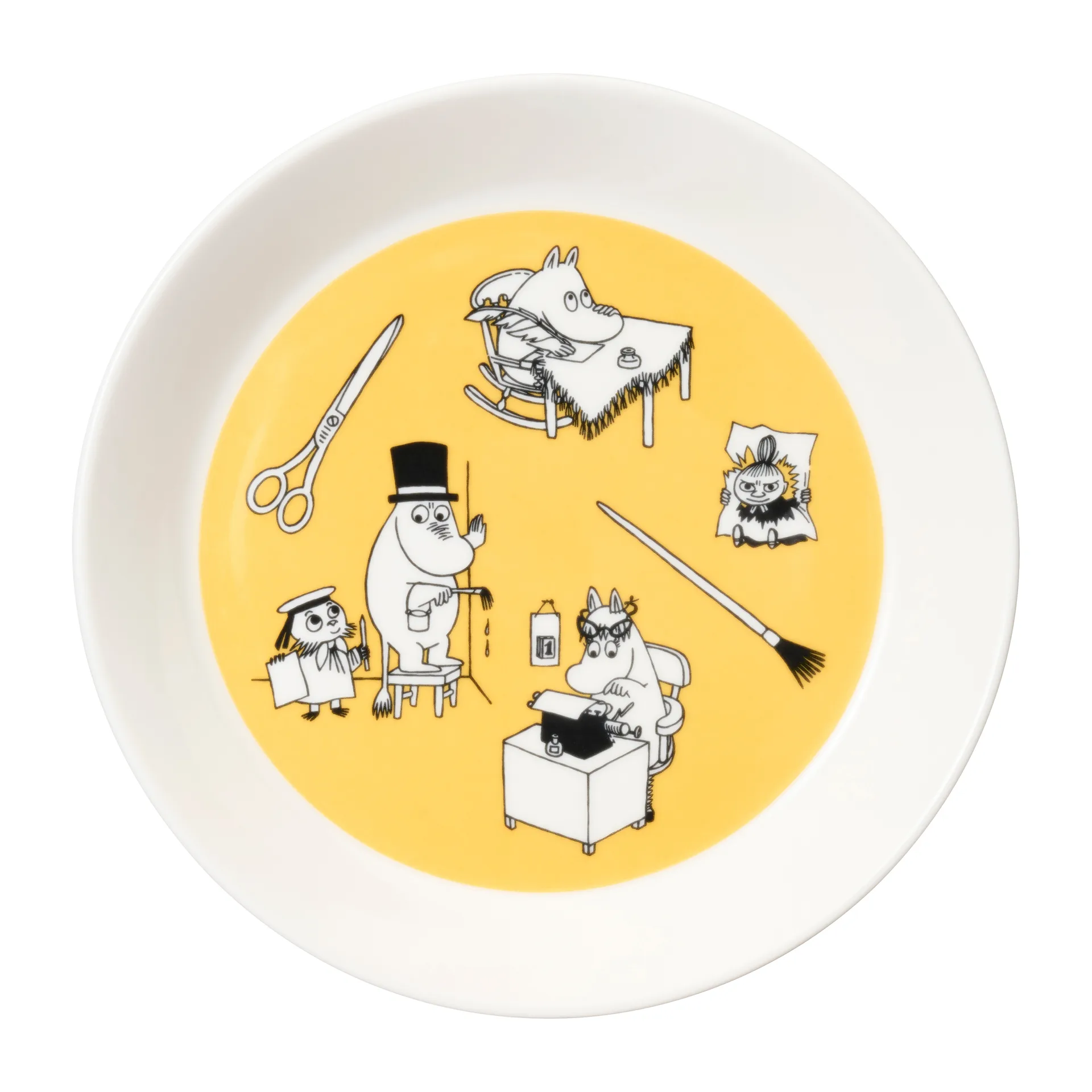 Moomin plate set Office & Winternight, Ø19 cm arabia moomin,moomin arabia