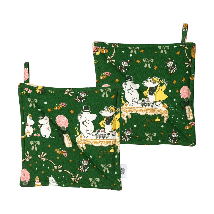 Moomin pot holder - Kärleksgåva, 22x22 cm, 2-pack - Moomin Arabia