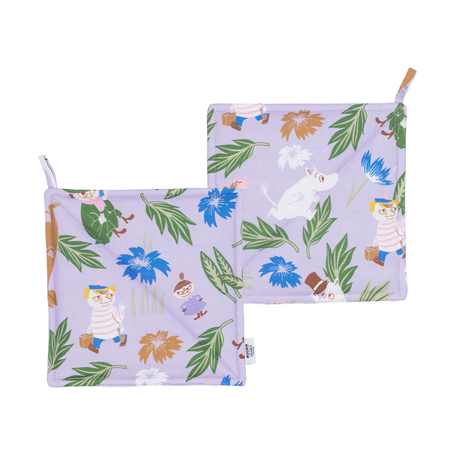 Moomin potholder 22x26 cm 2-pack, Purple arabia moomin,moomin arabia