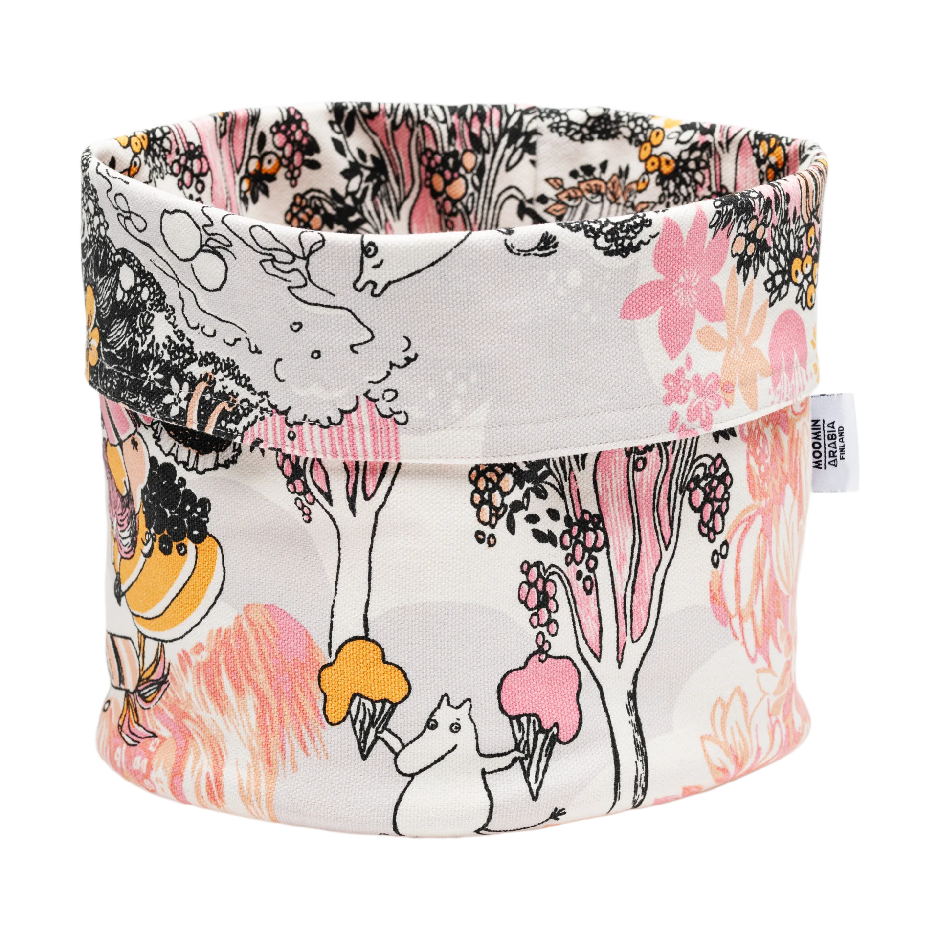 Moomin storage basket Ø20x24 cm, Pink Moomin Arabia