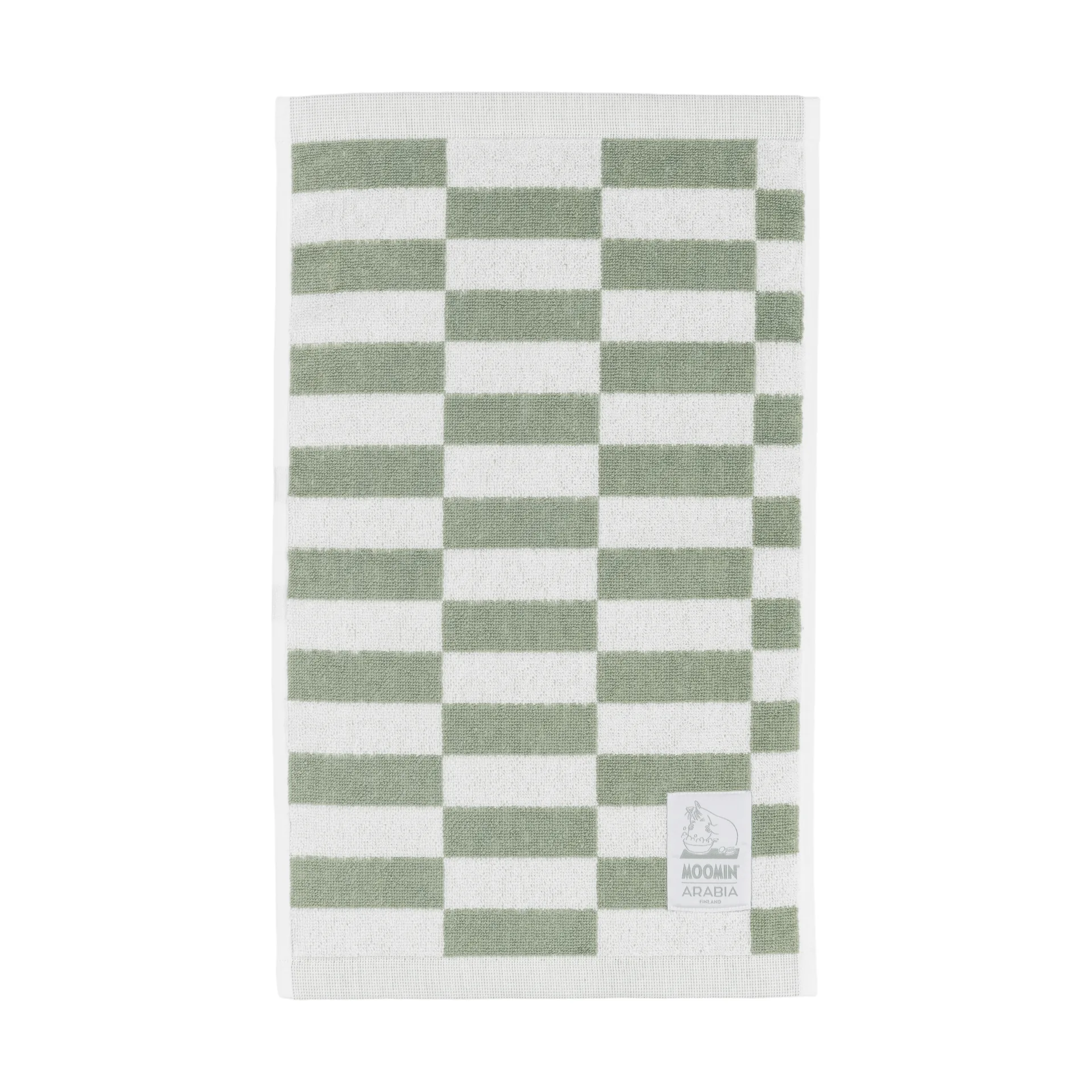Moomin towel 30x50 cm, Green checks arabia moomin,moomin arabia