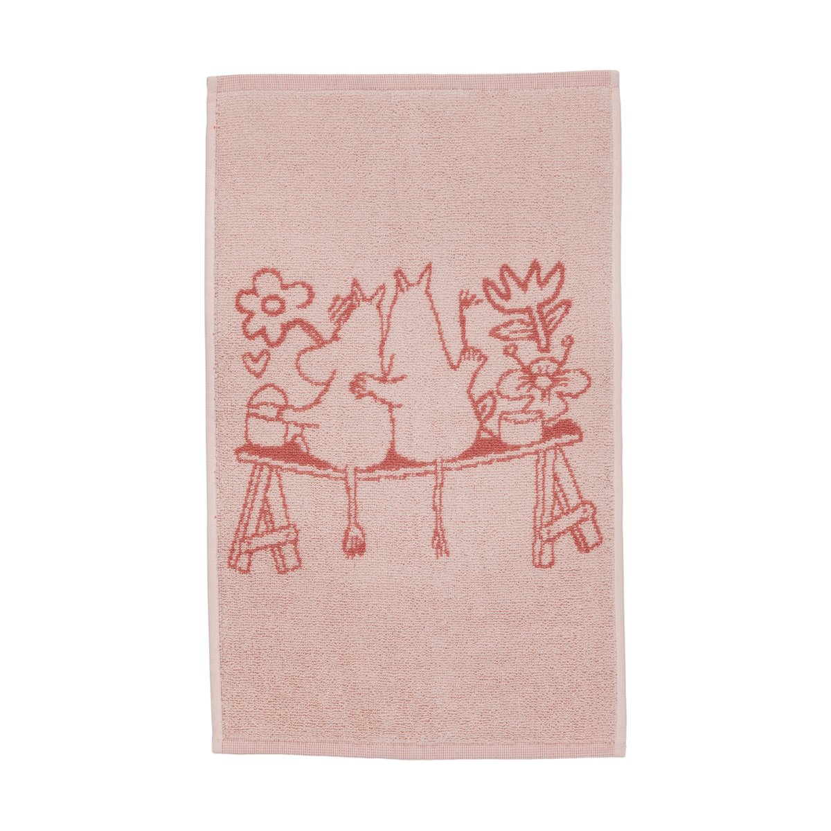 Moomin Arabia Moomin towel 30x50 cm Love pink | Scandinavian Design | Bath towels | Pink