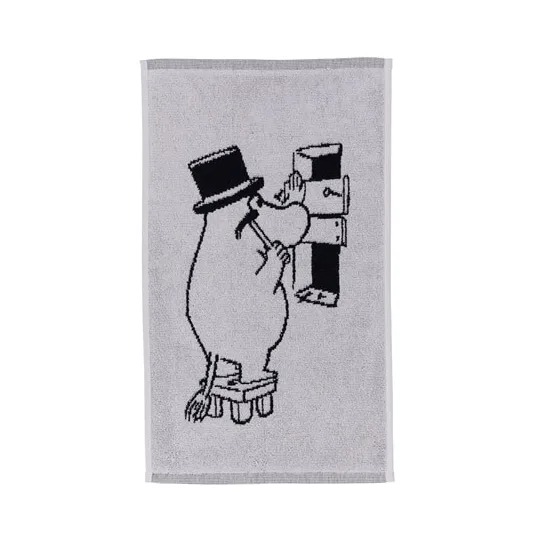 Moomin towel 30x50 cm, Moomin pappa - grey Moomin Arabia