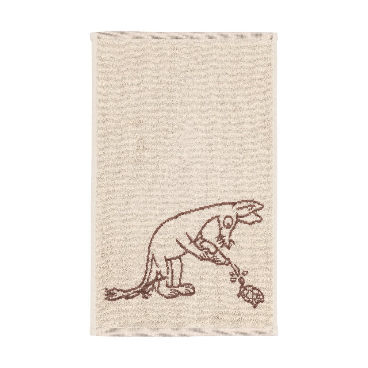 Moomin Arabia Moomin towel 30x50 cm Sniff brown | Scandinavian Design | Bath towels | Brown