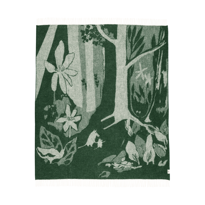 Moomin wool throw 130x170 cm - Green - Moomin Arabia
