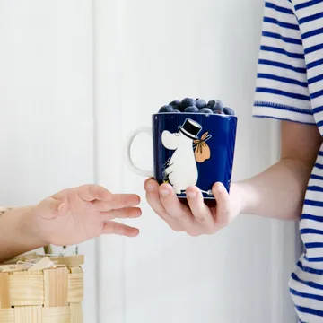 Moominpappa mug 30 cl - dark blue - Moomin Arabia