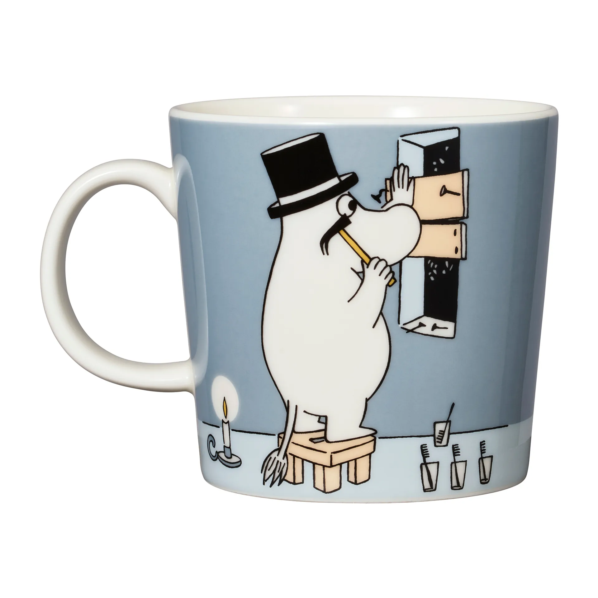 Moominpappa mug 30 cl, Grey arabia moomin,moomin arabia
