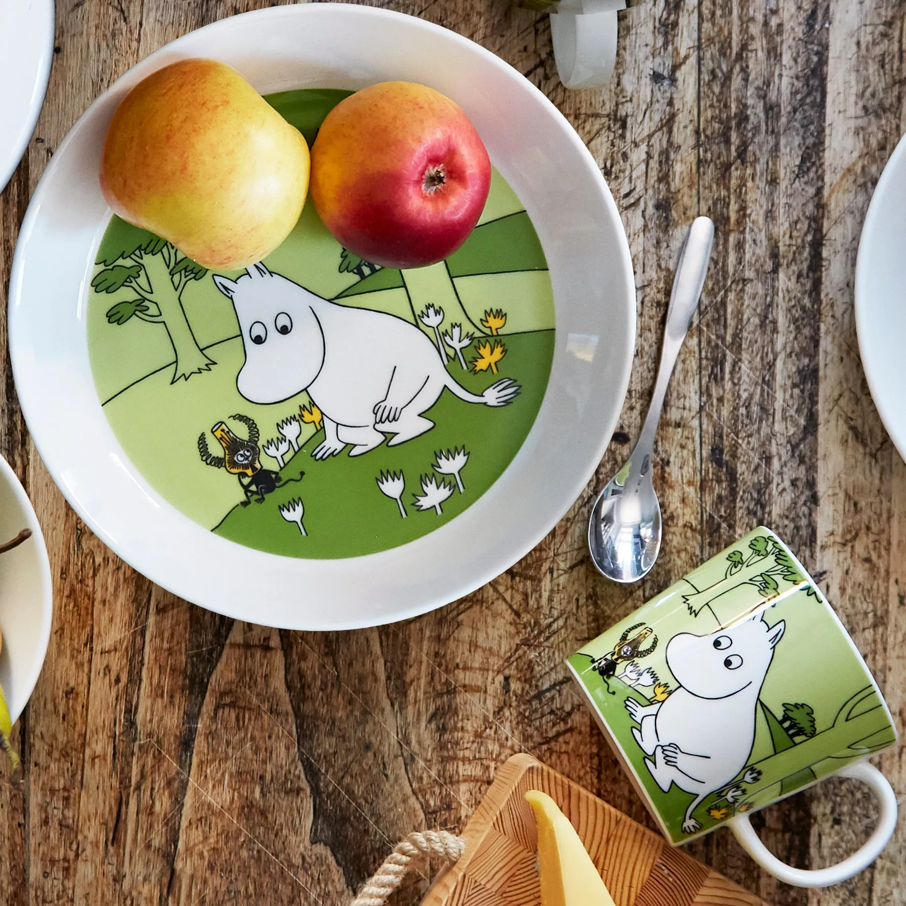 Moomintroll Moomin mug, Grass green arabia moomin,moomin arabia
