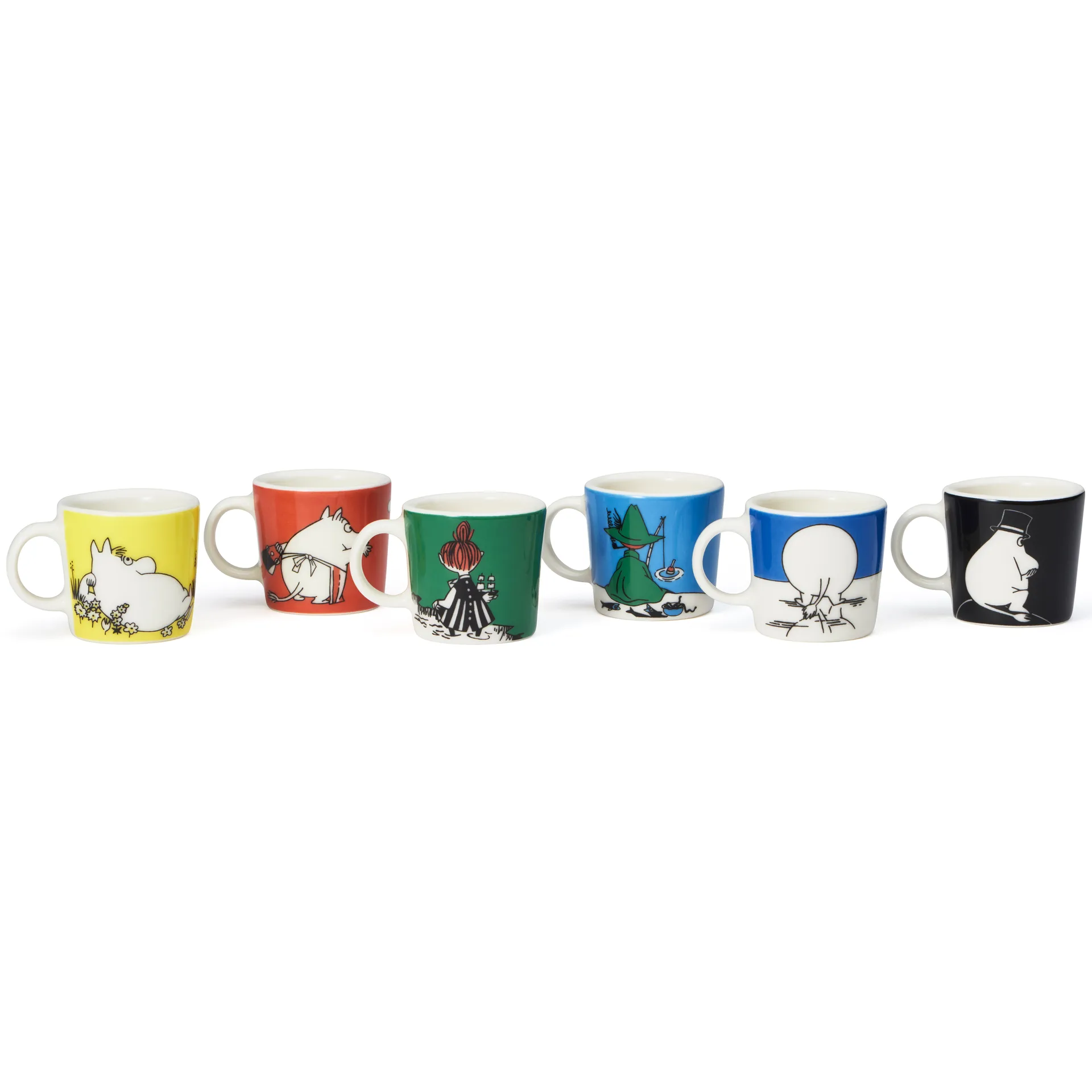 Mumin mini mugs 6-pack Första classic, Multi arabia moomin,moomin arabia