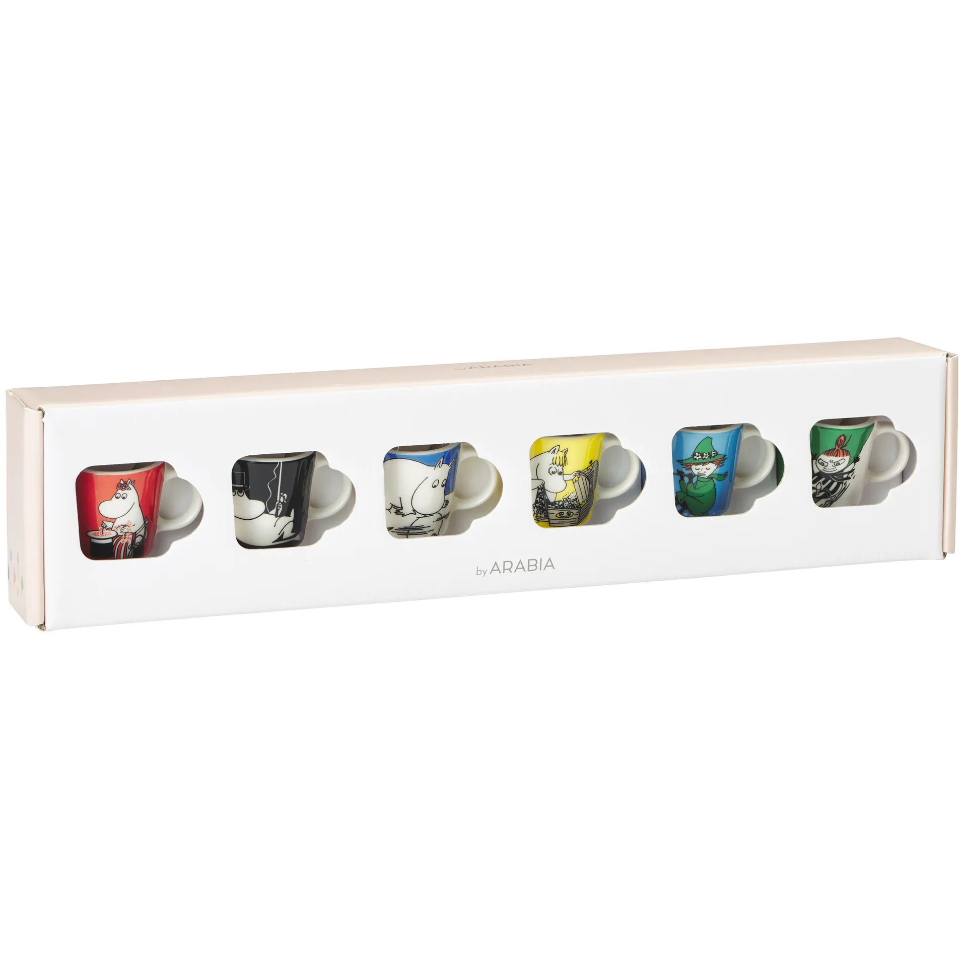 Mumin mini mugs 6-pack Första classic, Multi arabia moomin,moomin arabia