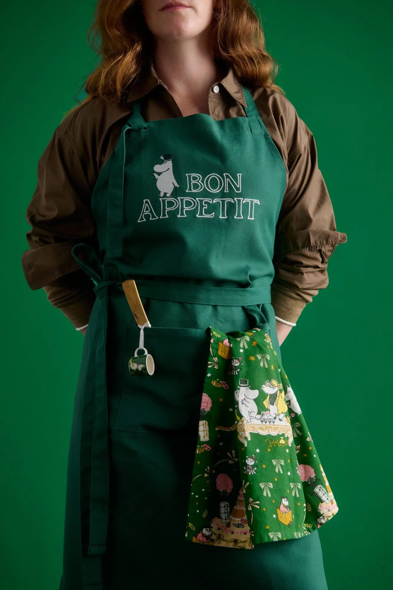 Muminpappa Mumin apron, 87x94 cm Moomin Arabia