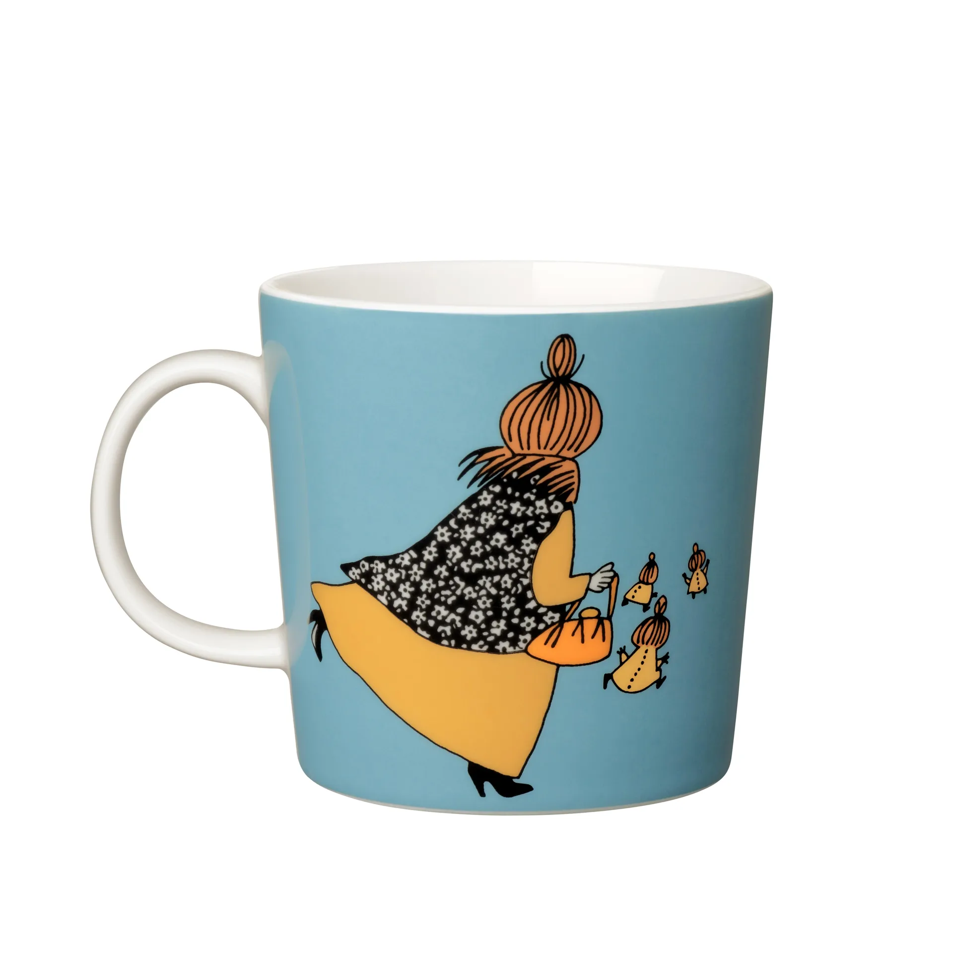Mymble's mother Moomin mug, turquoise arabia moomin,moomin arabia