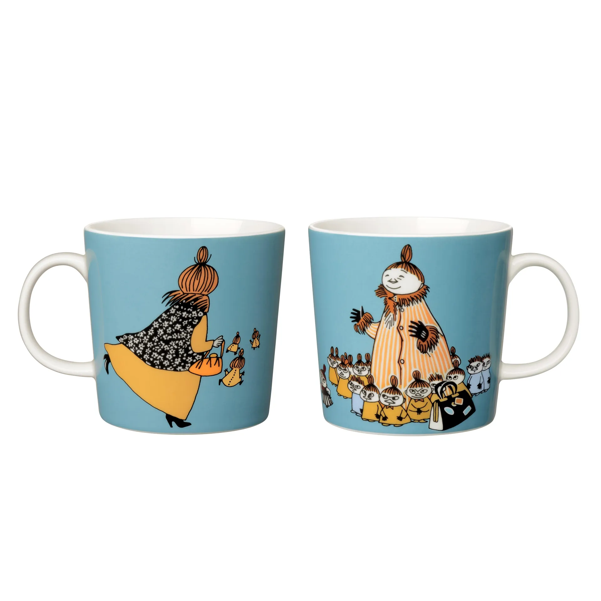 Mymble's mother Moomin mug, turquoise arabia moomin,moomin arabia