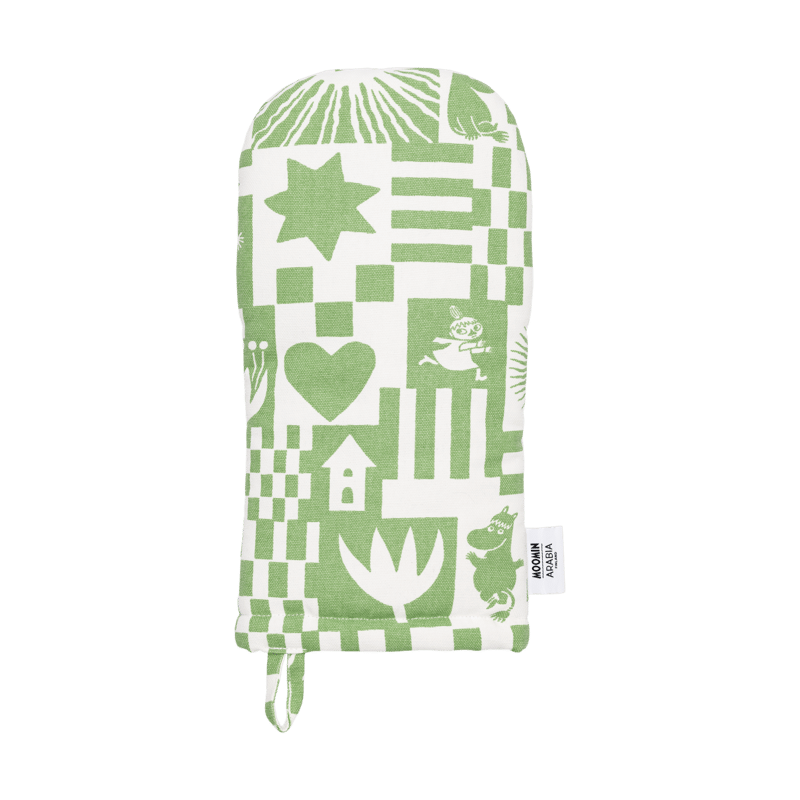 Moomin Arabia Party Moomin oven mitt 15x34 cm Green