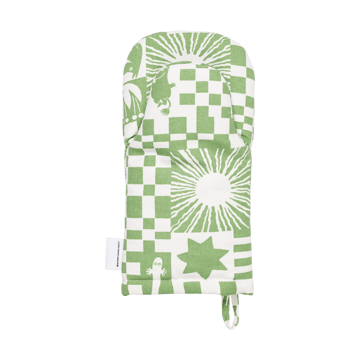 Party Moomin oven mitt 15x34 cm - Green - Moomin Arabia