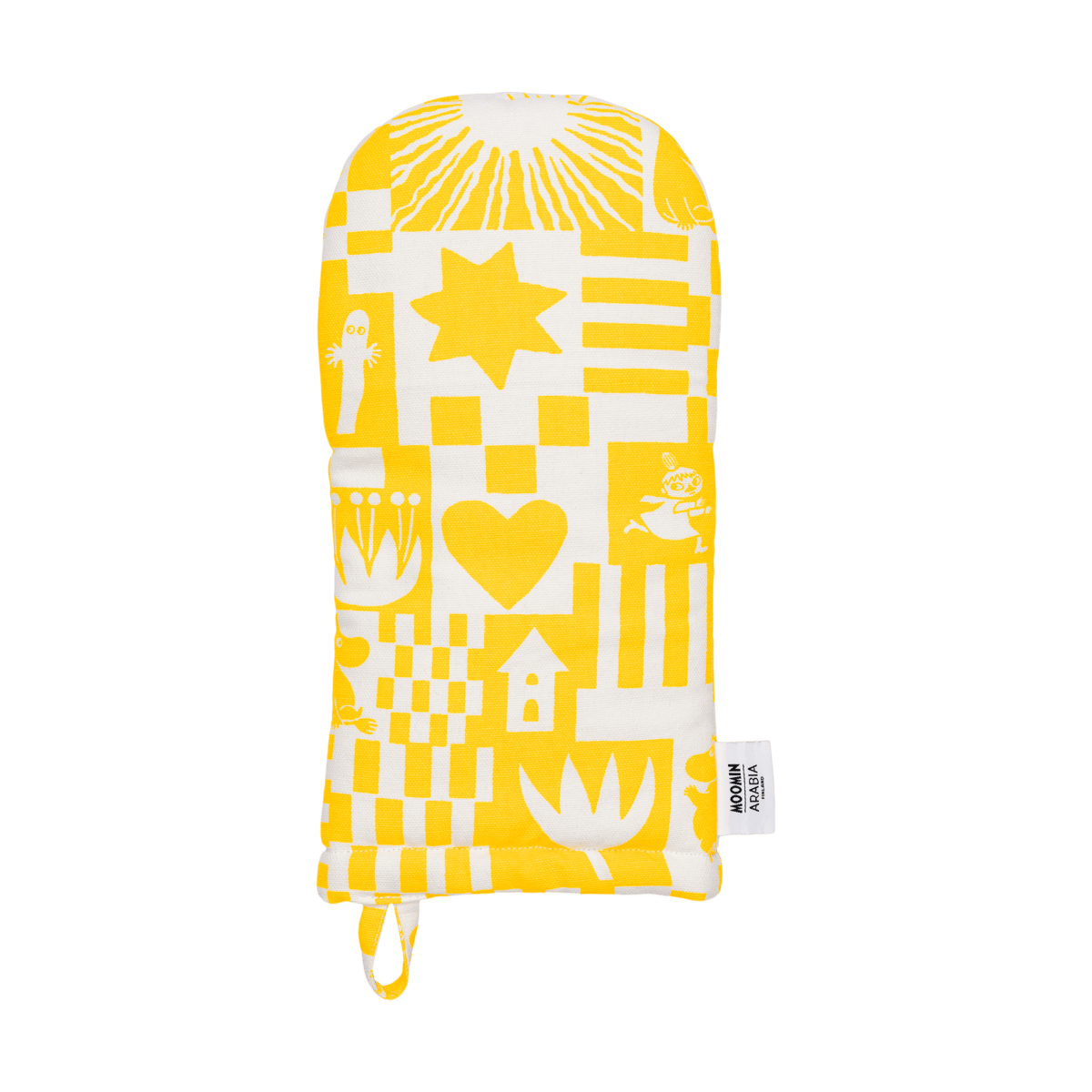 Moomin Arabia Party Moomin oven mitt 15x34 cm Yellow