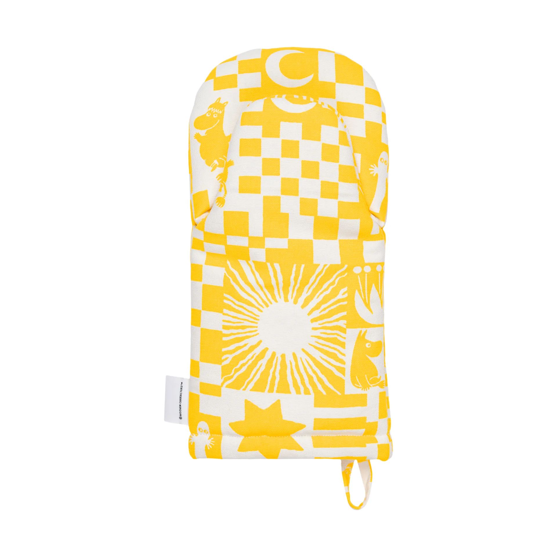 Party Moomin oven mitt 15x34 cm, Yellow arabia moomin,moomin arabia