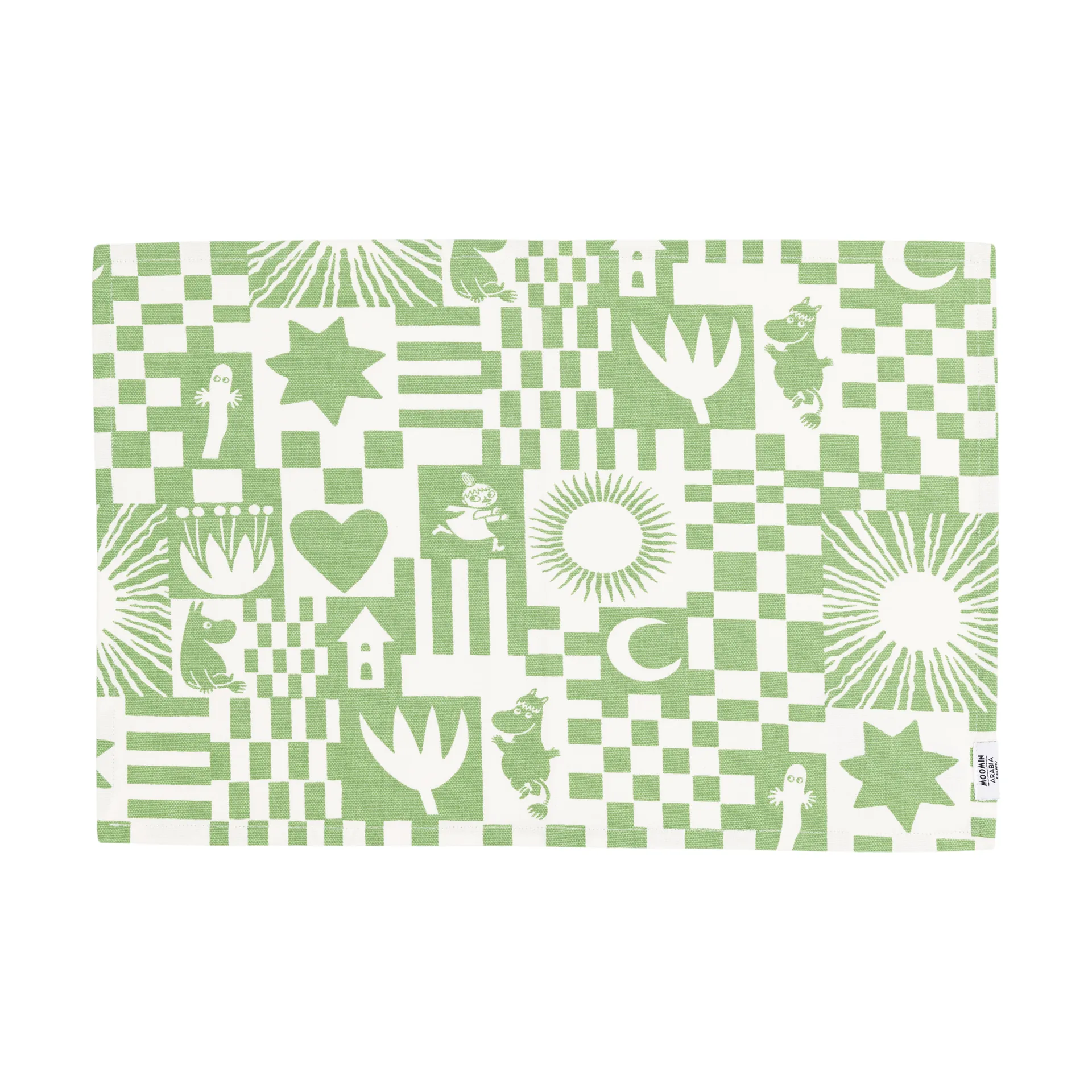 Party Moomin placemat 31x46 cm, Green arabia moomin,moomin arabia