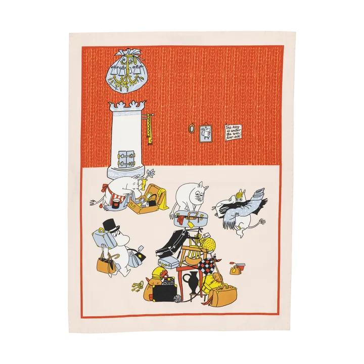 Ready for vacation Moomin kitchen towel - 50x70 cm - Moomin Arabia