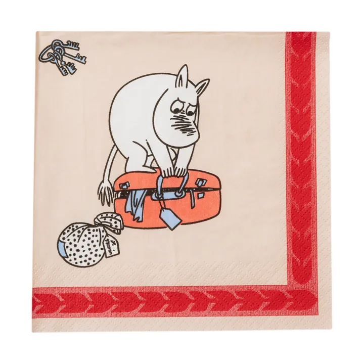 Ready for vacation Moomin paper napkin 33 cm - 20-pack - Moomin Arabia