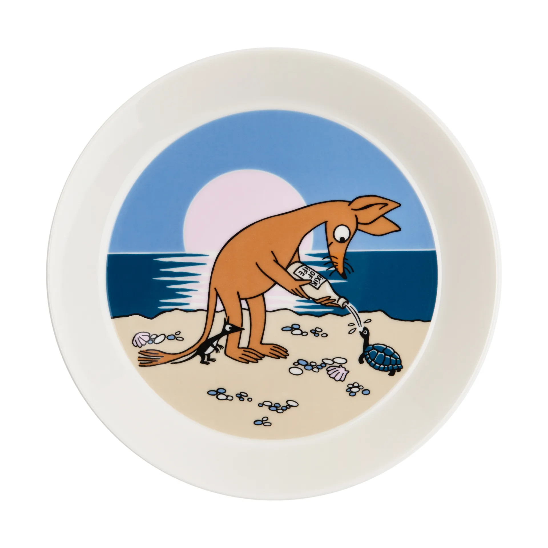 Sniff Moomin plate Ø19 cm, Blue arabia moomin,moomin arabia