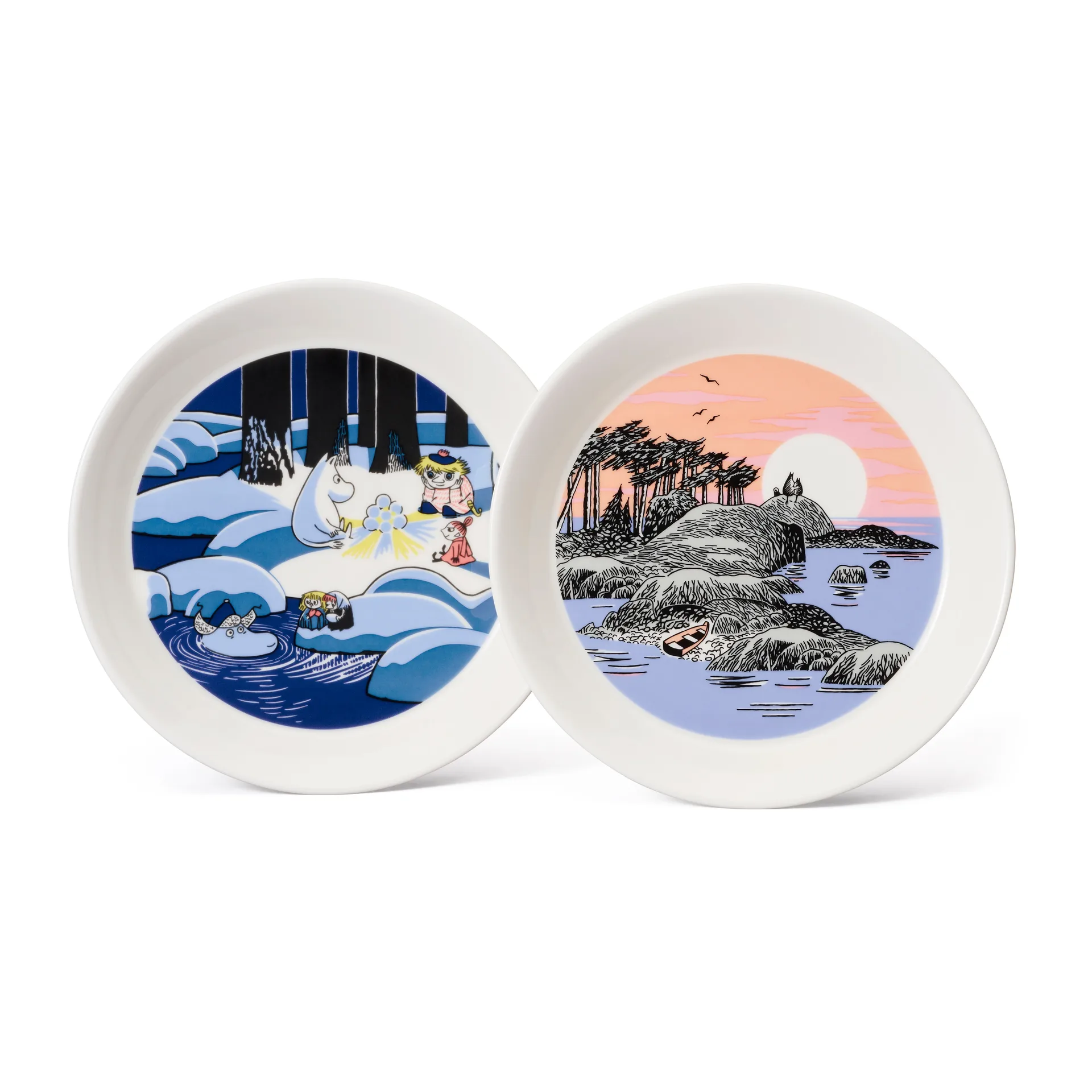 Snow lantern & Moomin’s Day 2018 Moomin plate set, Ø19 cm arabia moomin,moomin arabia