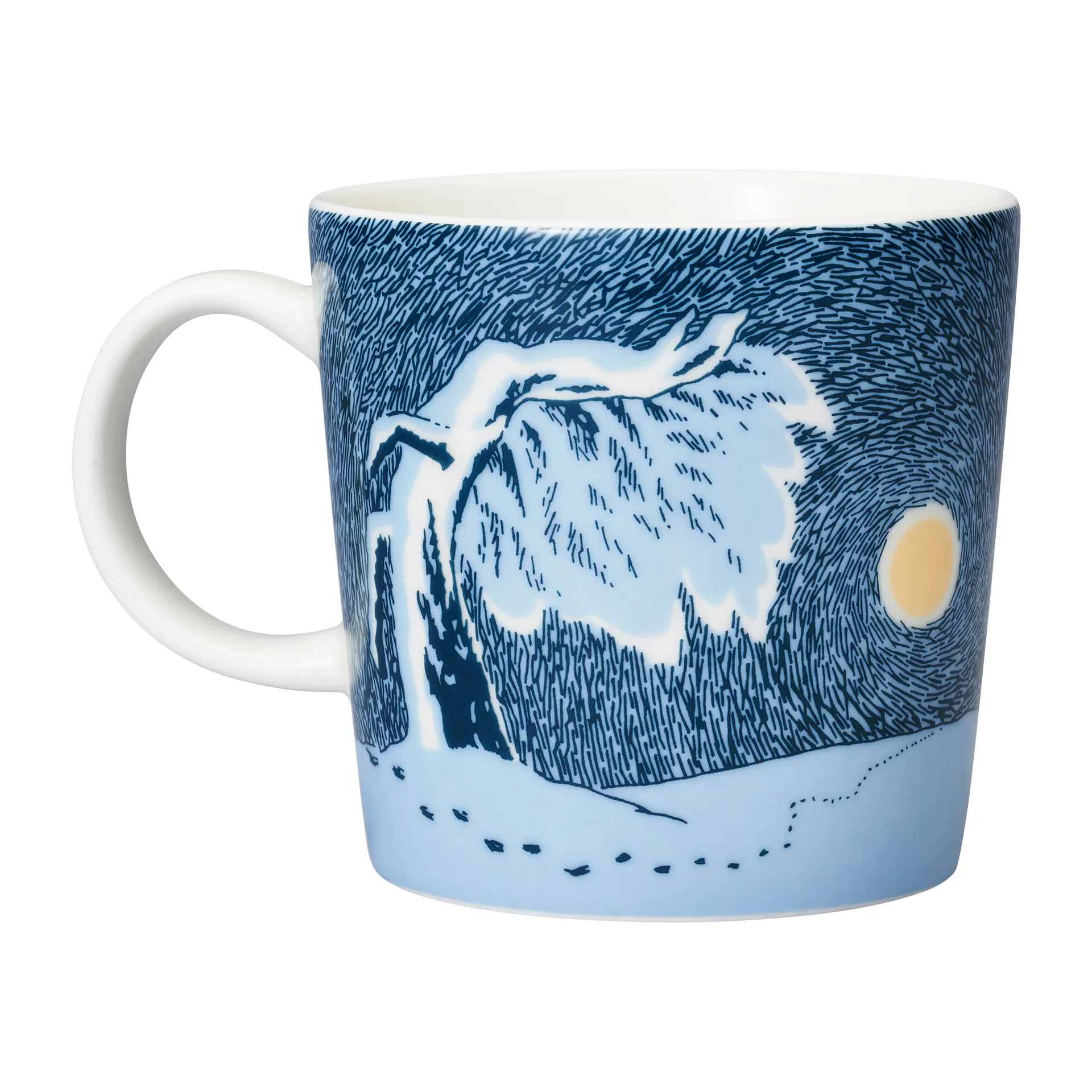 Snow Moonlight Moomin mug 2021, 30 cl arabia moomin,moomin arabia