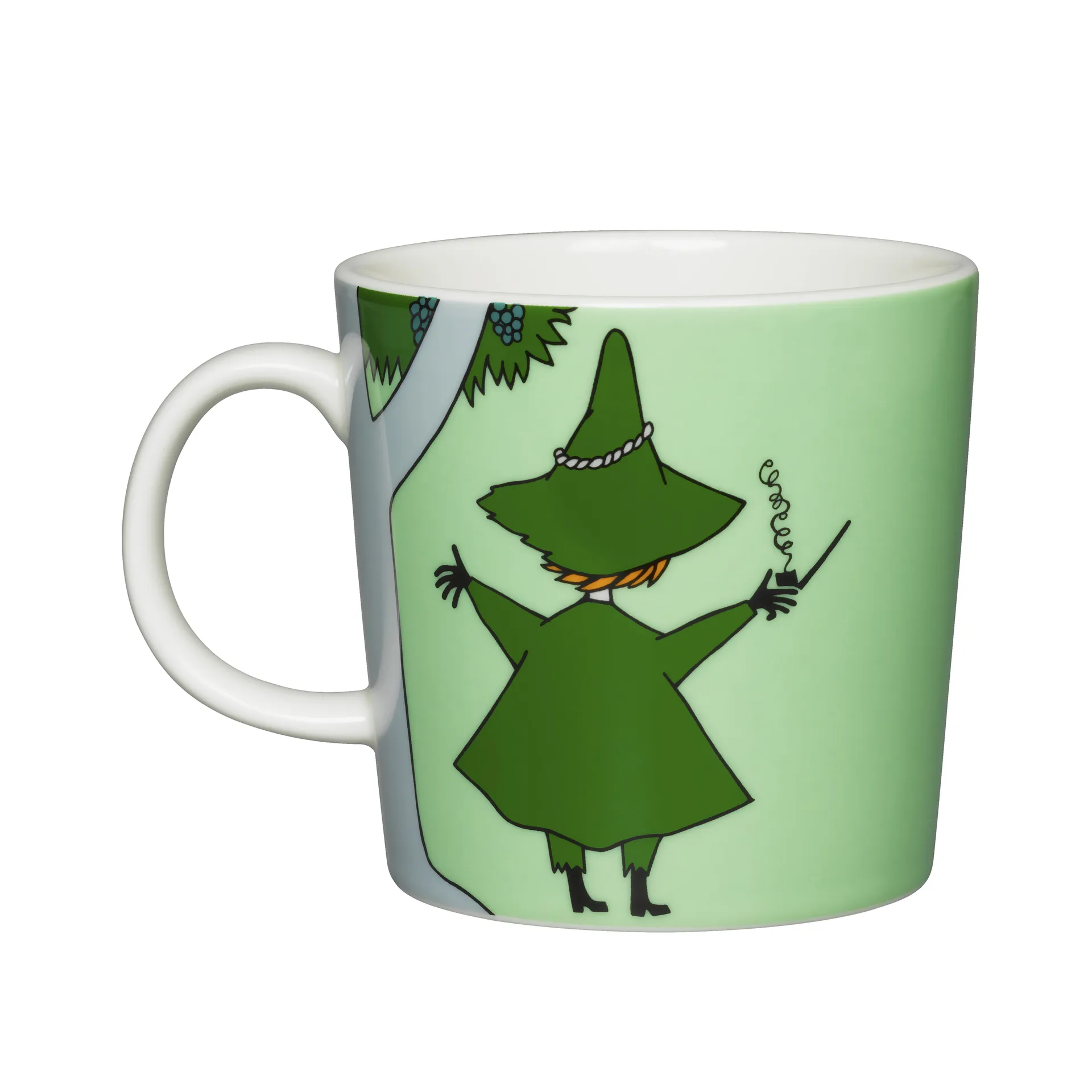 Snufkin Moomin mug, green Moomin Arabia