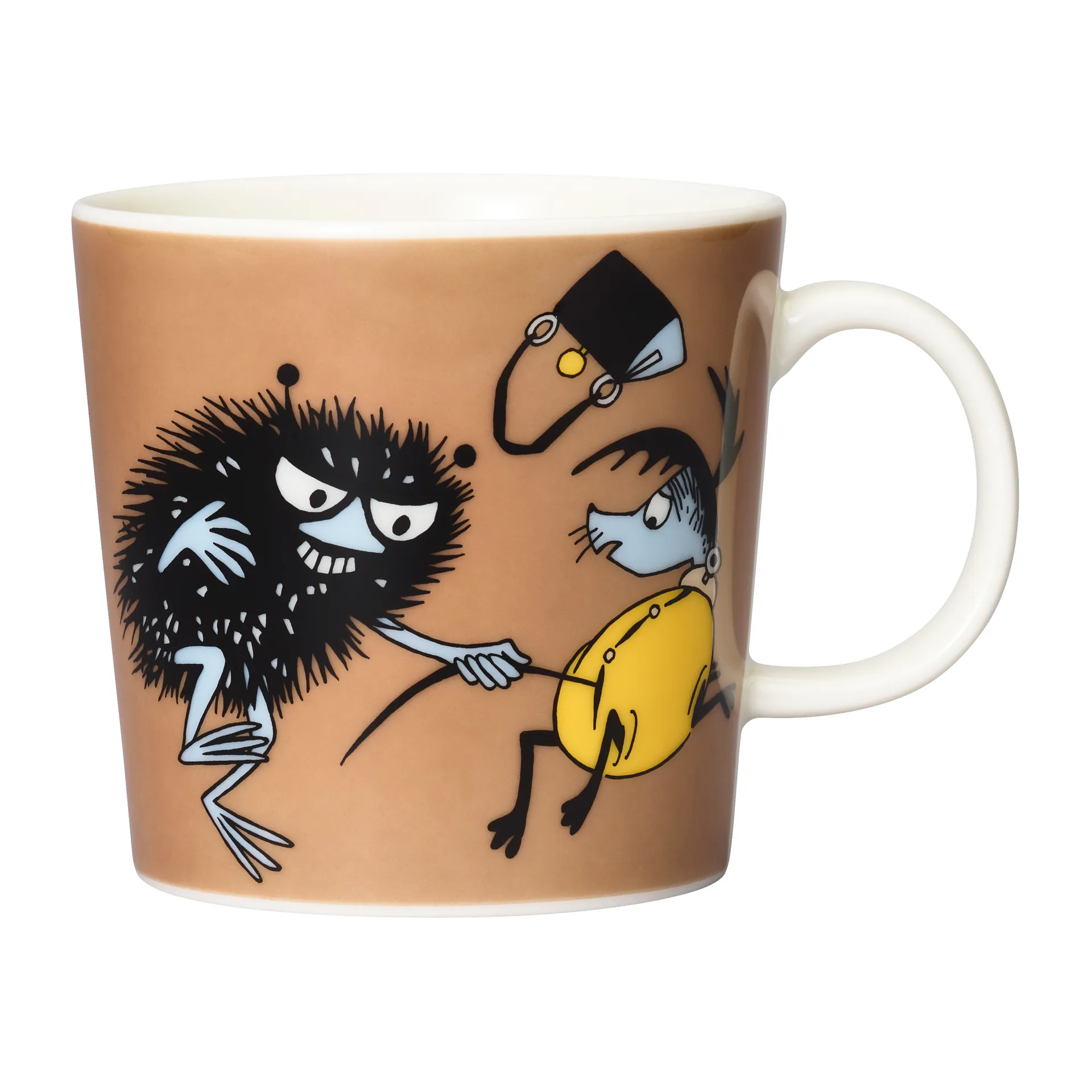 Stinky in action Moomin mug, Brown arabia moomin,moomin arabia