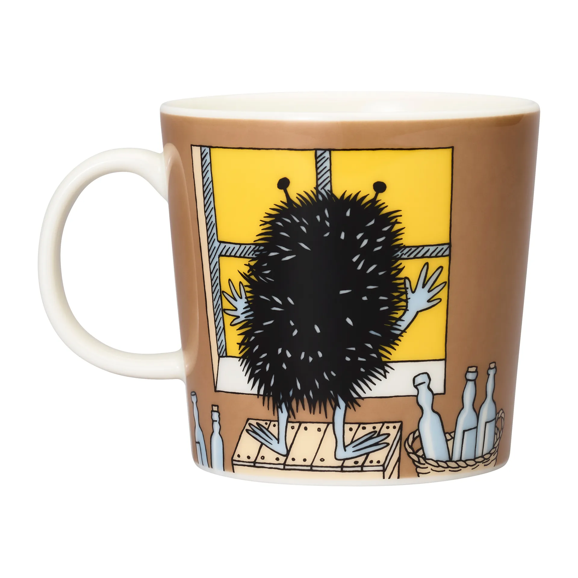 Stinky in action Moomin mug, Brown arabia moomin,moomin arabia