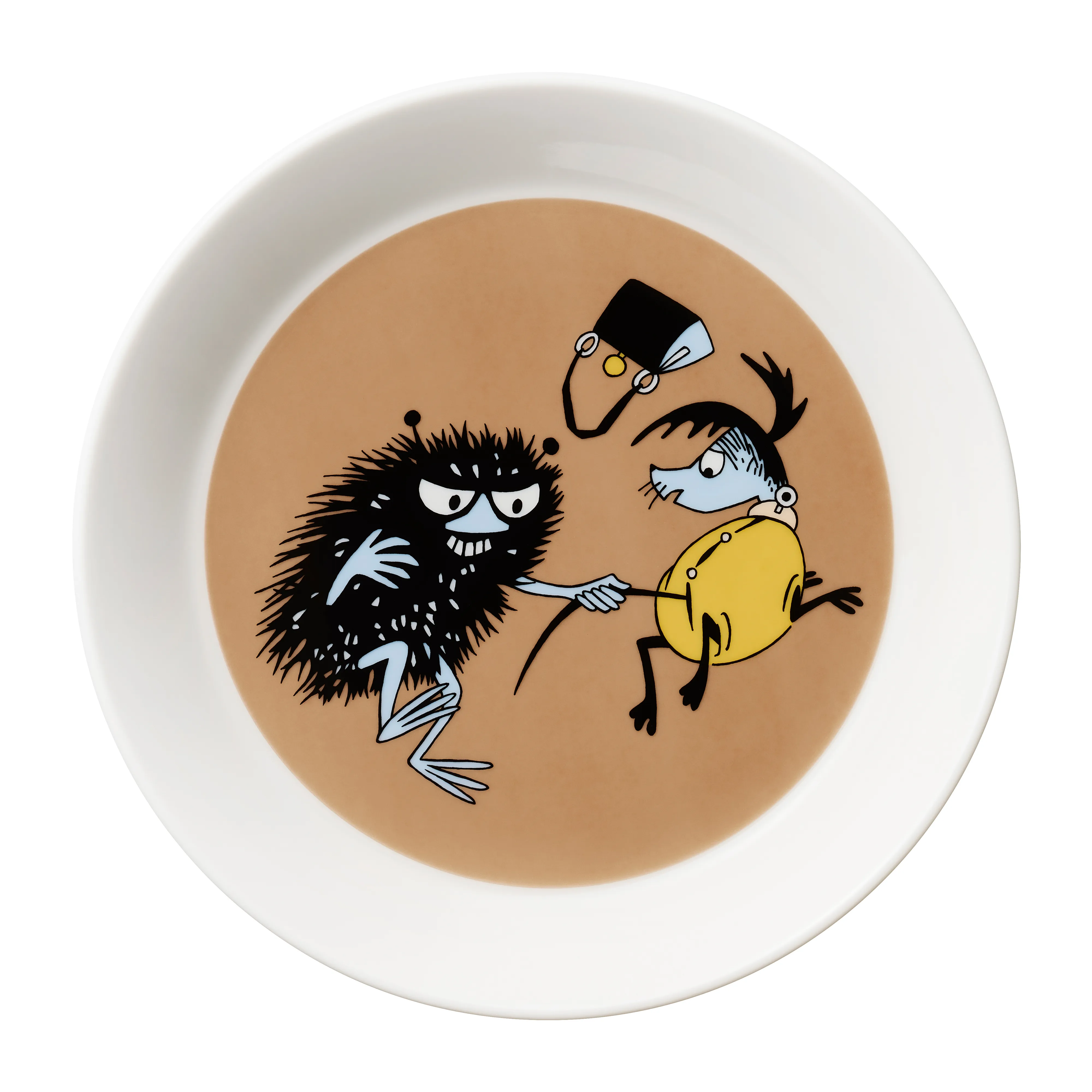 Stinky in action Moomin plate from Moomin Arabia - NordicNest.com