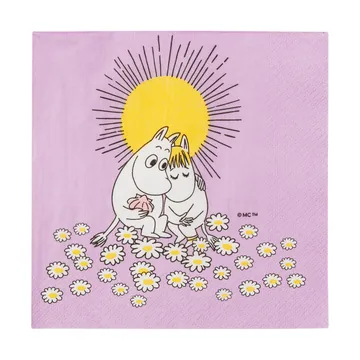 Sweethearts Moomin paper napkin 33x33 cm - 20-pack - Moomin Arabia