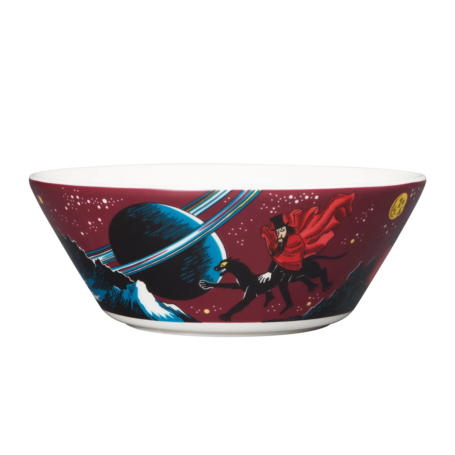 The Hobgoblin Moomin bowl, purple arabia moomin,moomin arabia