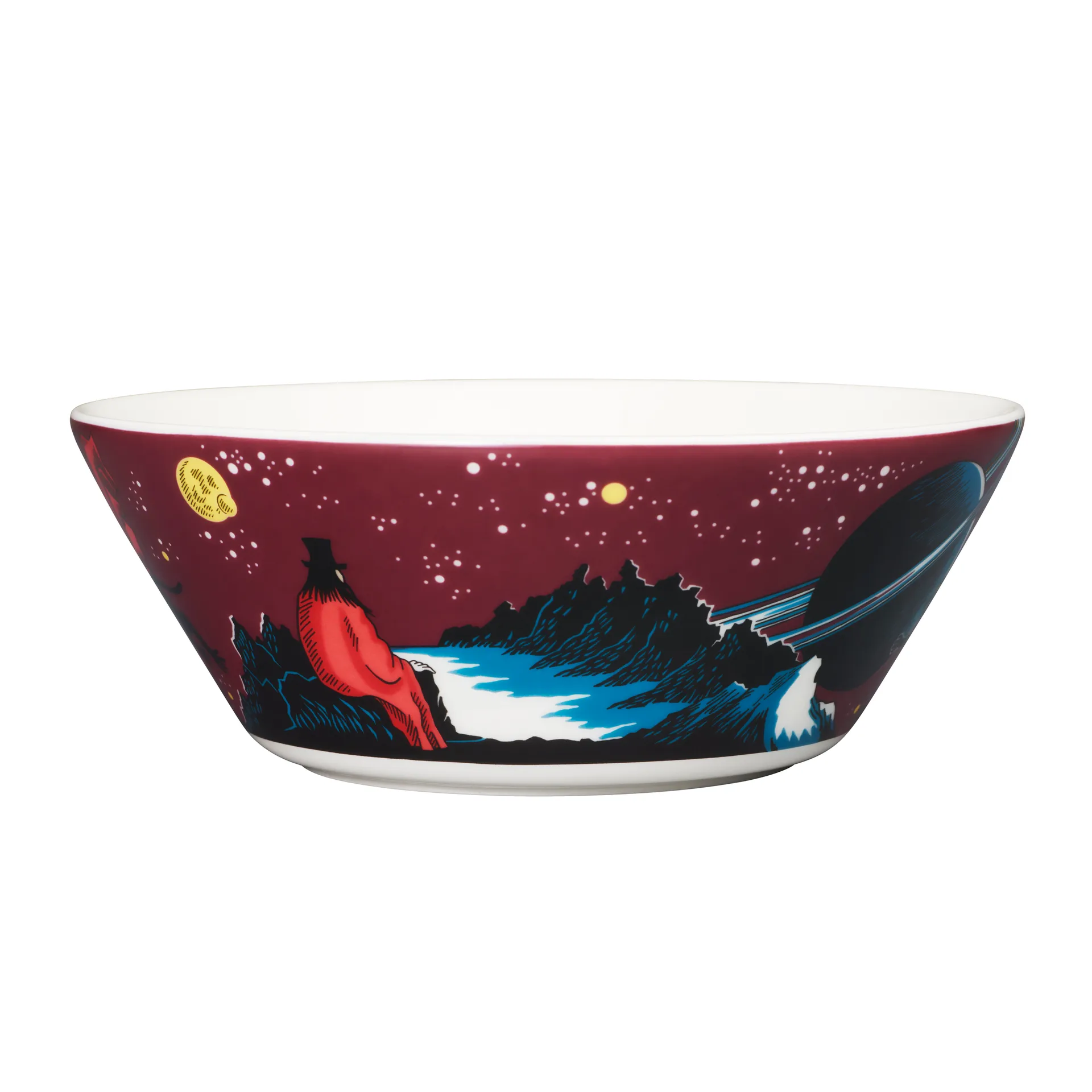 The Hobgoblin Moomin bowl, purple arabia moomin,moomin arabia