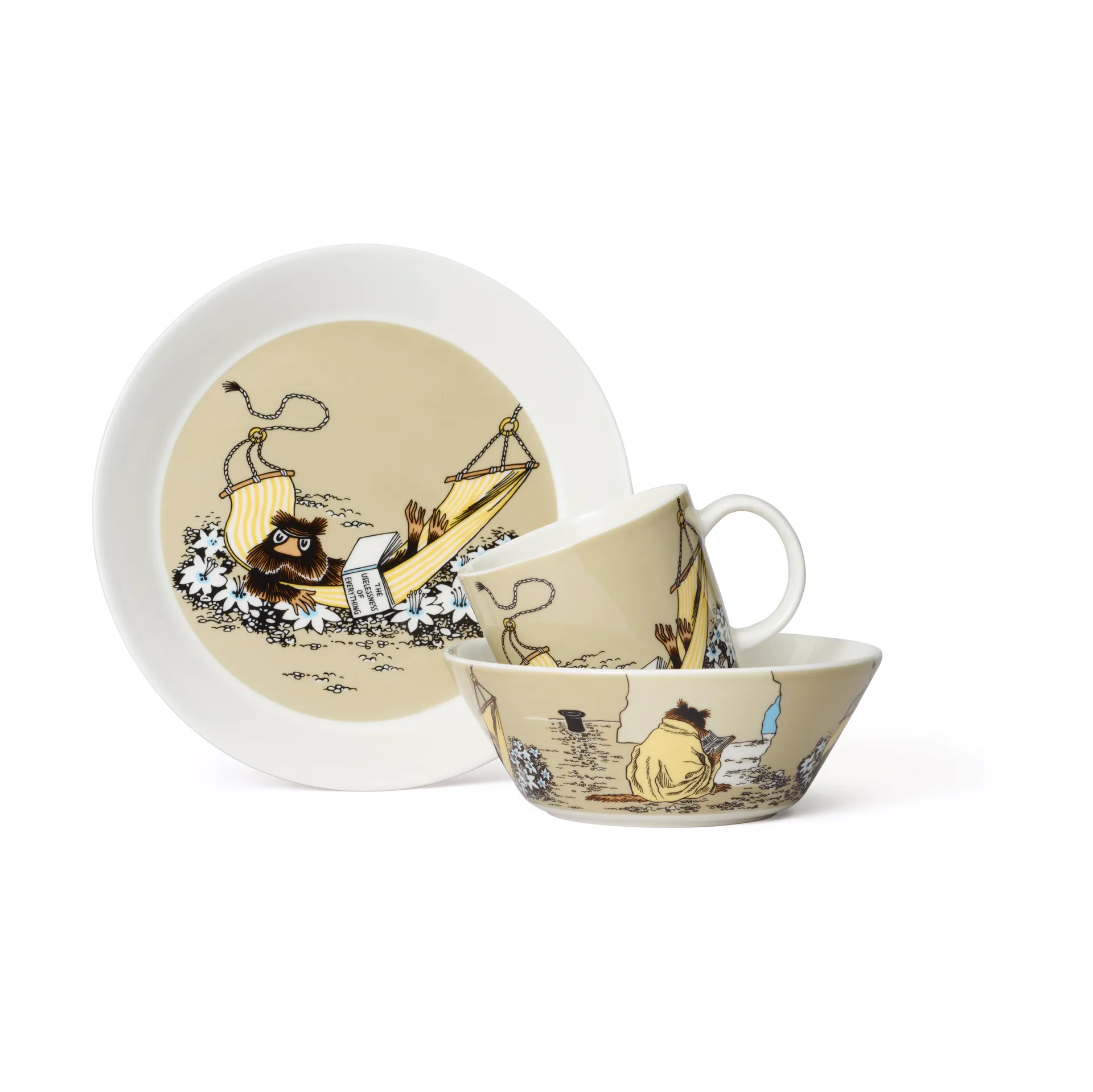 The Muskrat Moomin bowl Ø15 cm, Beige arabia moomin,moomin arabia