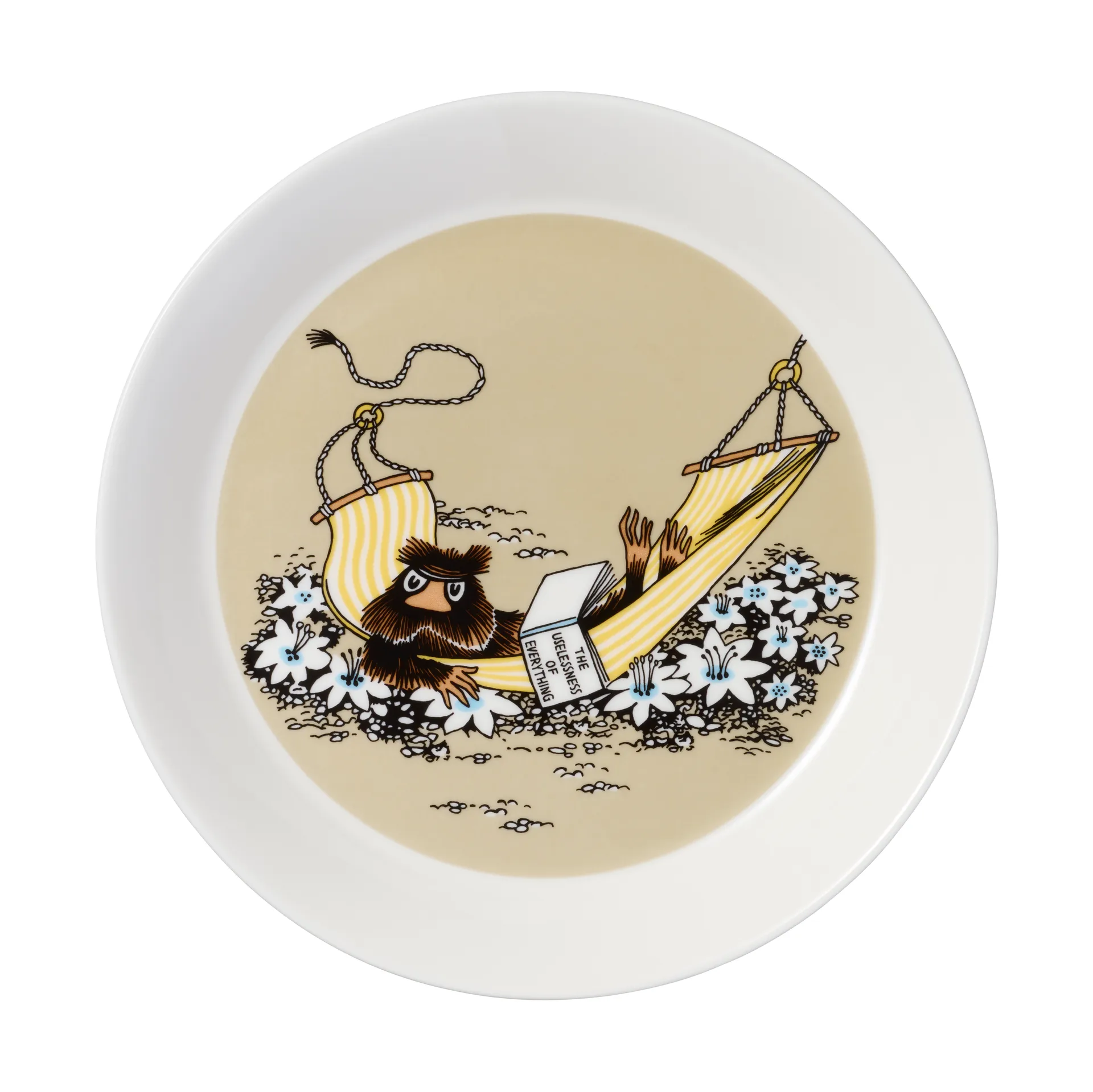 The Muskrat Moomin plate Ø19 cm, Beige arabia moomin,moomin arabia