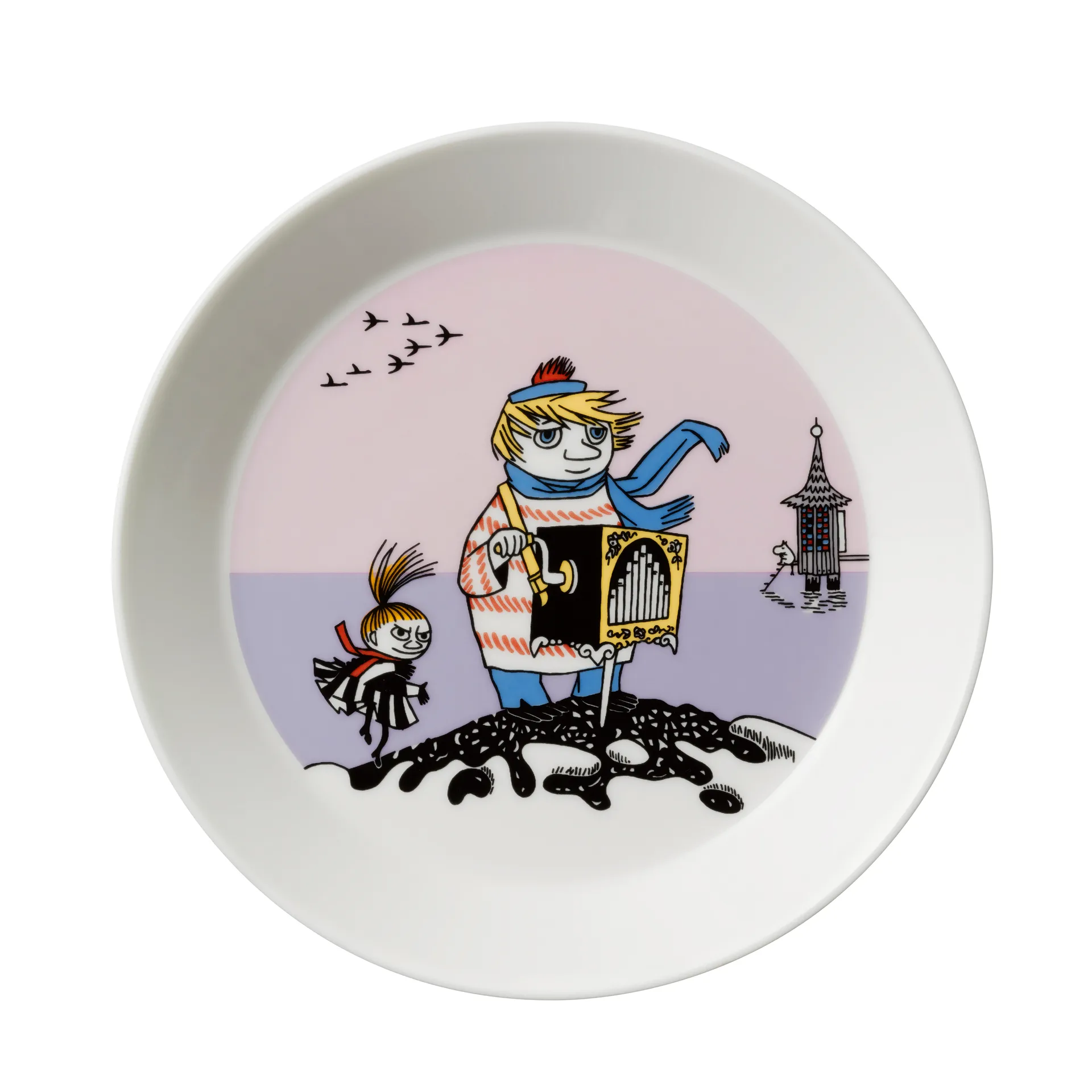 Too-ticky plate, purple arabia moomin,moomin arabia