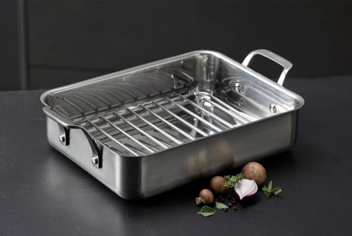79NORD oven pan with grid 40x25x10 cm - Stainless steel - Morsø