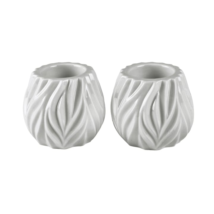 Flame tealight holder 2-pack - white - Morsø