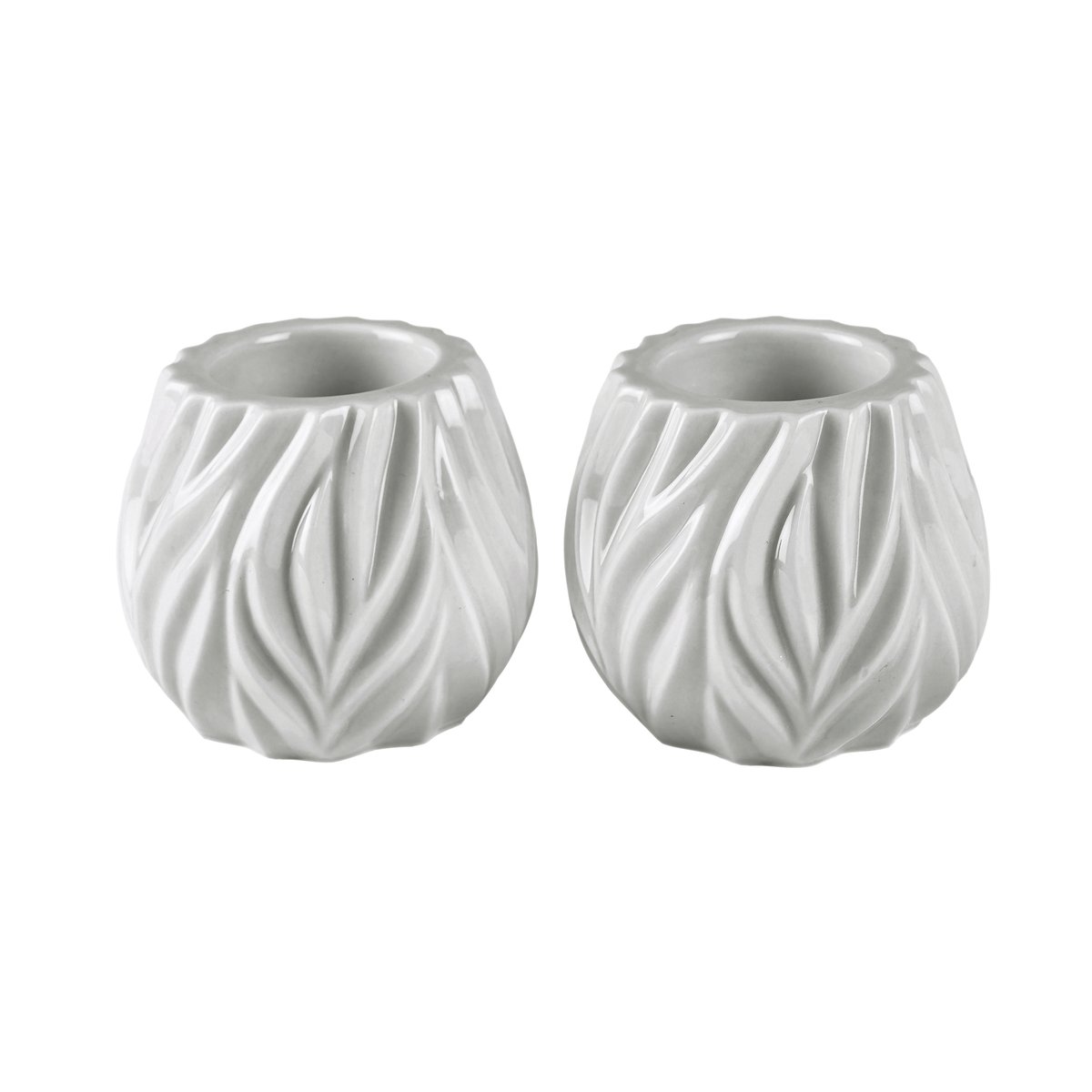 Morso Flame tealight holder 2-pack white | Scandinavian Design | Tea light holders, lanterns & candle dishes | White