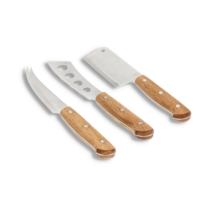 Foresta cheese knife 3 pieces - Oak-stainless steel - Morsø