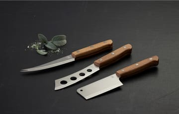 Foresta cheese knife 3 pieces - Oak-stainless steel - Morsø