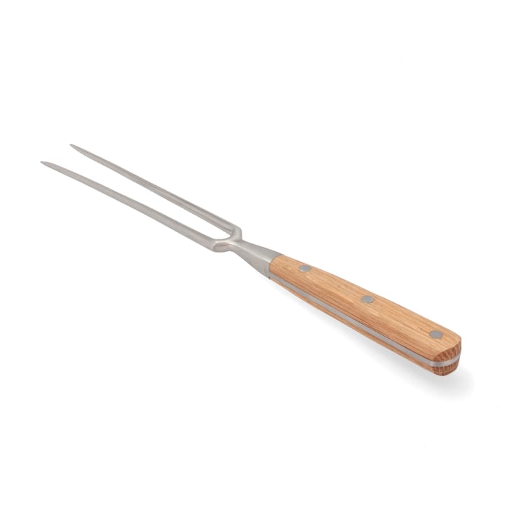 Foresta steak fork 28 cm - Stainless steel-oak - Morsø