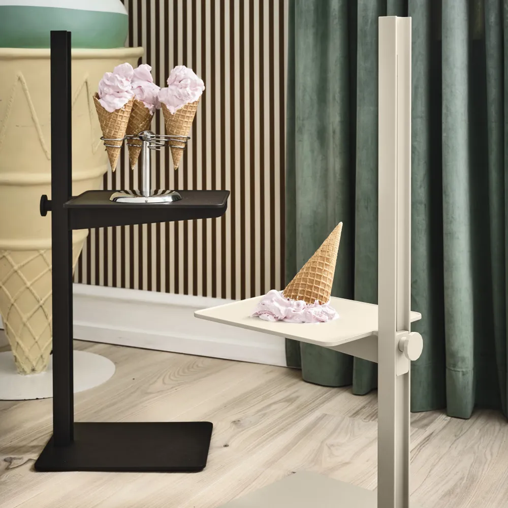 Museum side table, Beige Museum