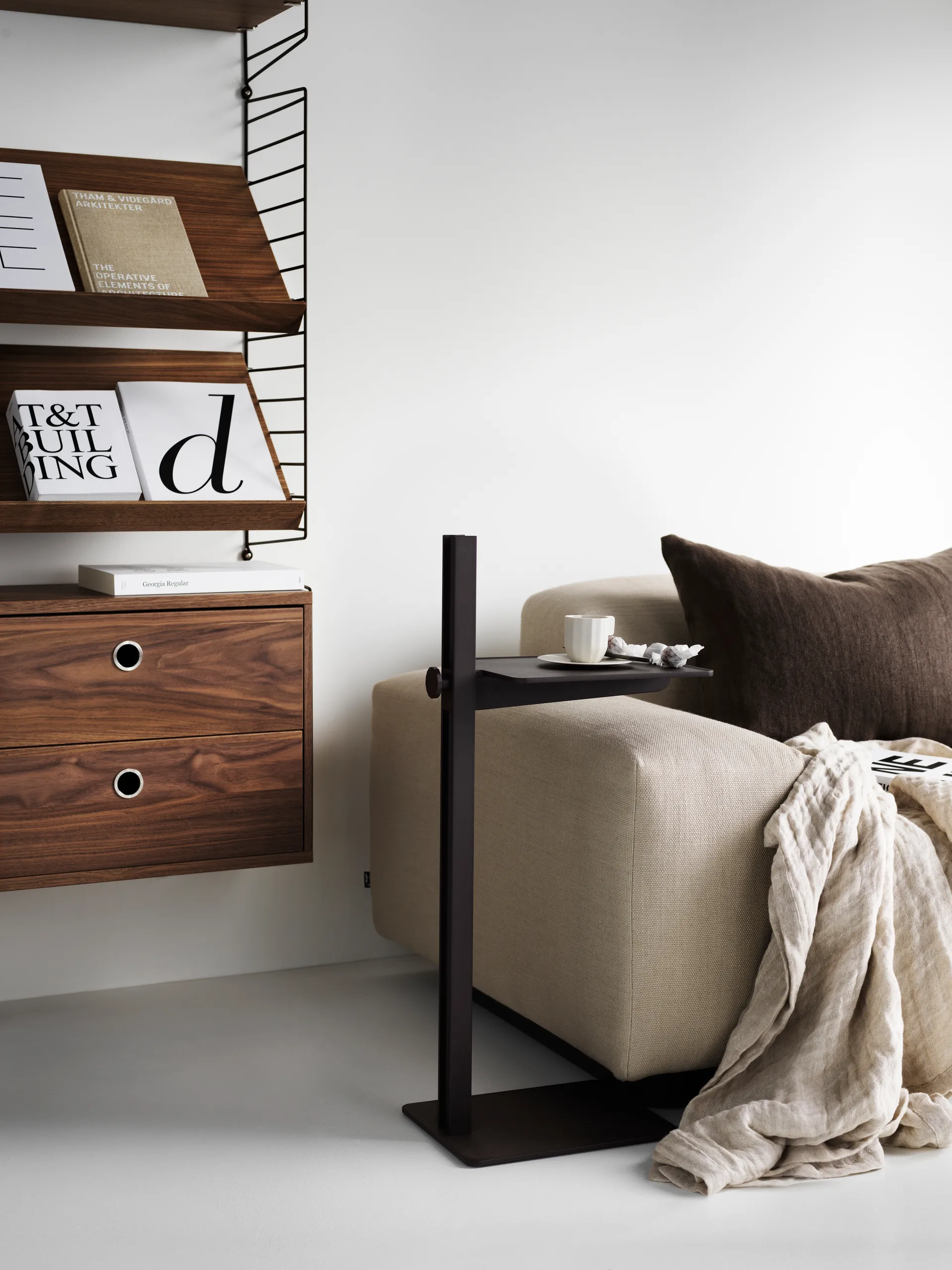 Museum side table, Black Museum