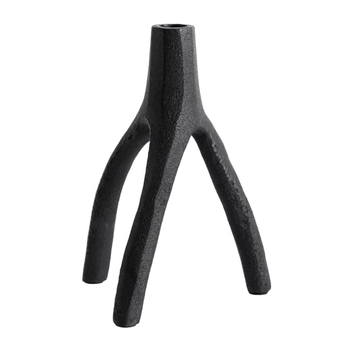 Aion candlestick XL 22 cm - black - MUUBS